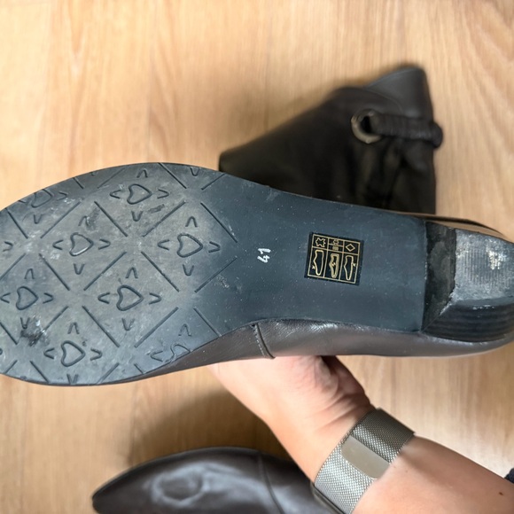 BROWNS Elegant Brown Dark Gray Genuine Leather Boots - size 41 - Picture 6 of 8